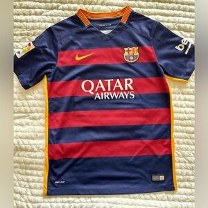 Boys Authentic Nike FCB Soccer Jersey